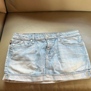 Rock & Republic Mini Jean Skirt